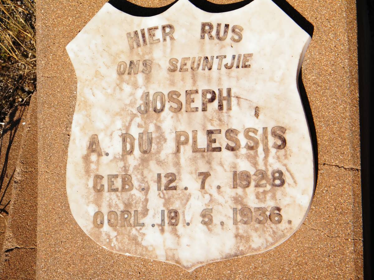 PLESSIS Joseph A., du 1928-1936