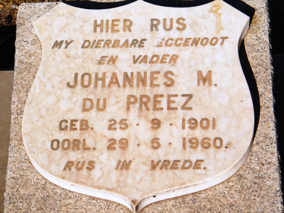 PREEZ Johannes M., du 1901-1960