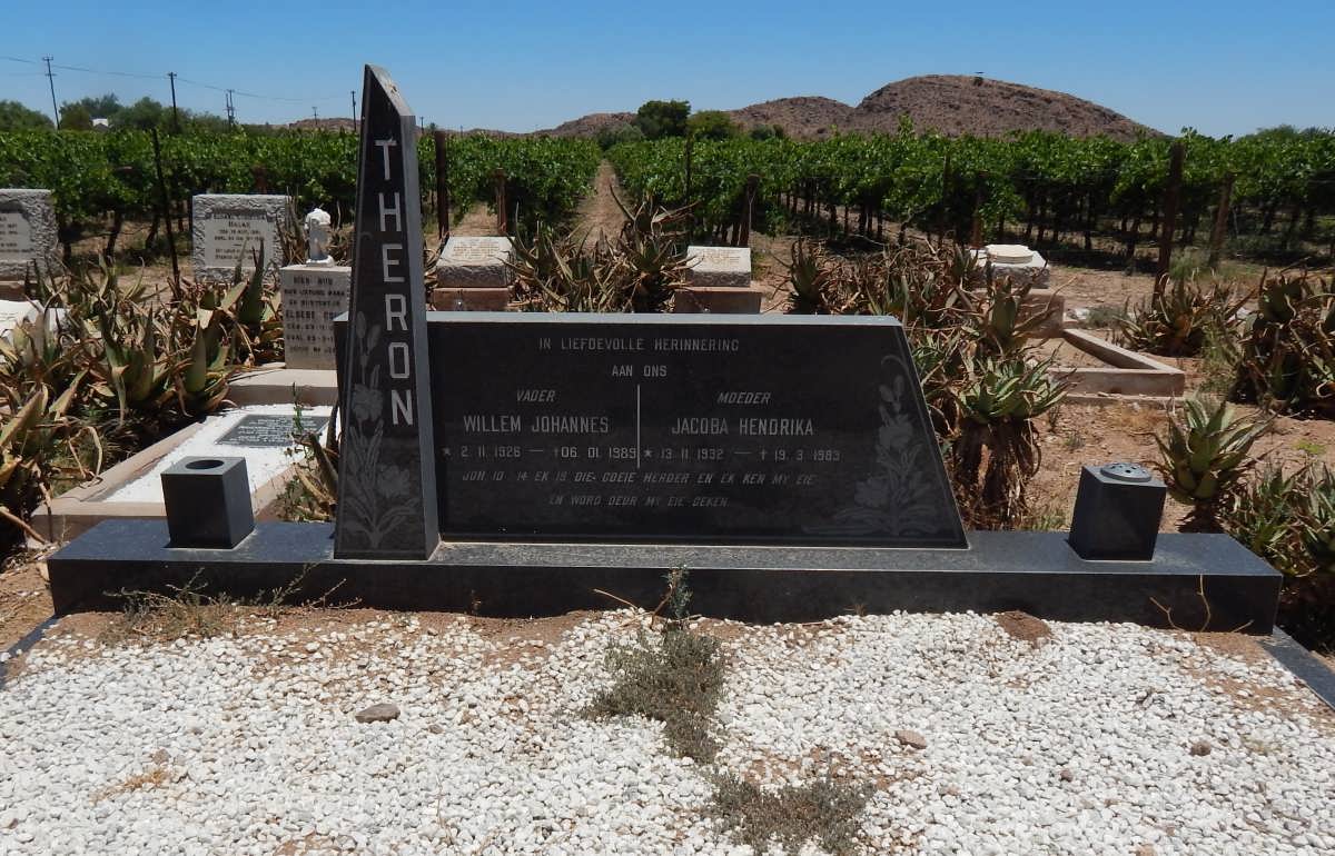 THERON Willem Johannes 1926-1989 &amp; Jacoba Hendrika 1932-1983