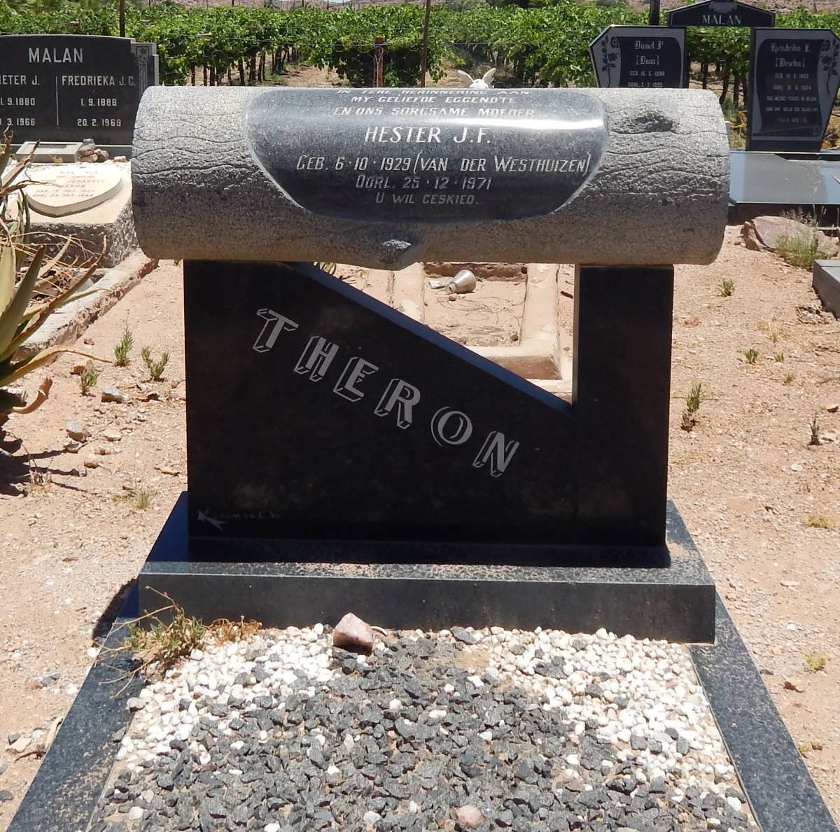 THERON Hester J.F. geb VAN DER WESTHUIZEN 1929-1971