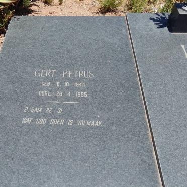 LOUW Gert Petrus 1944-1995