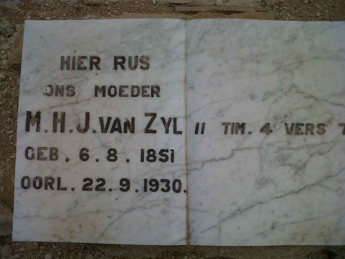 ZYL M.H.J., van 1851-1930