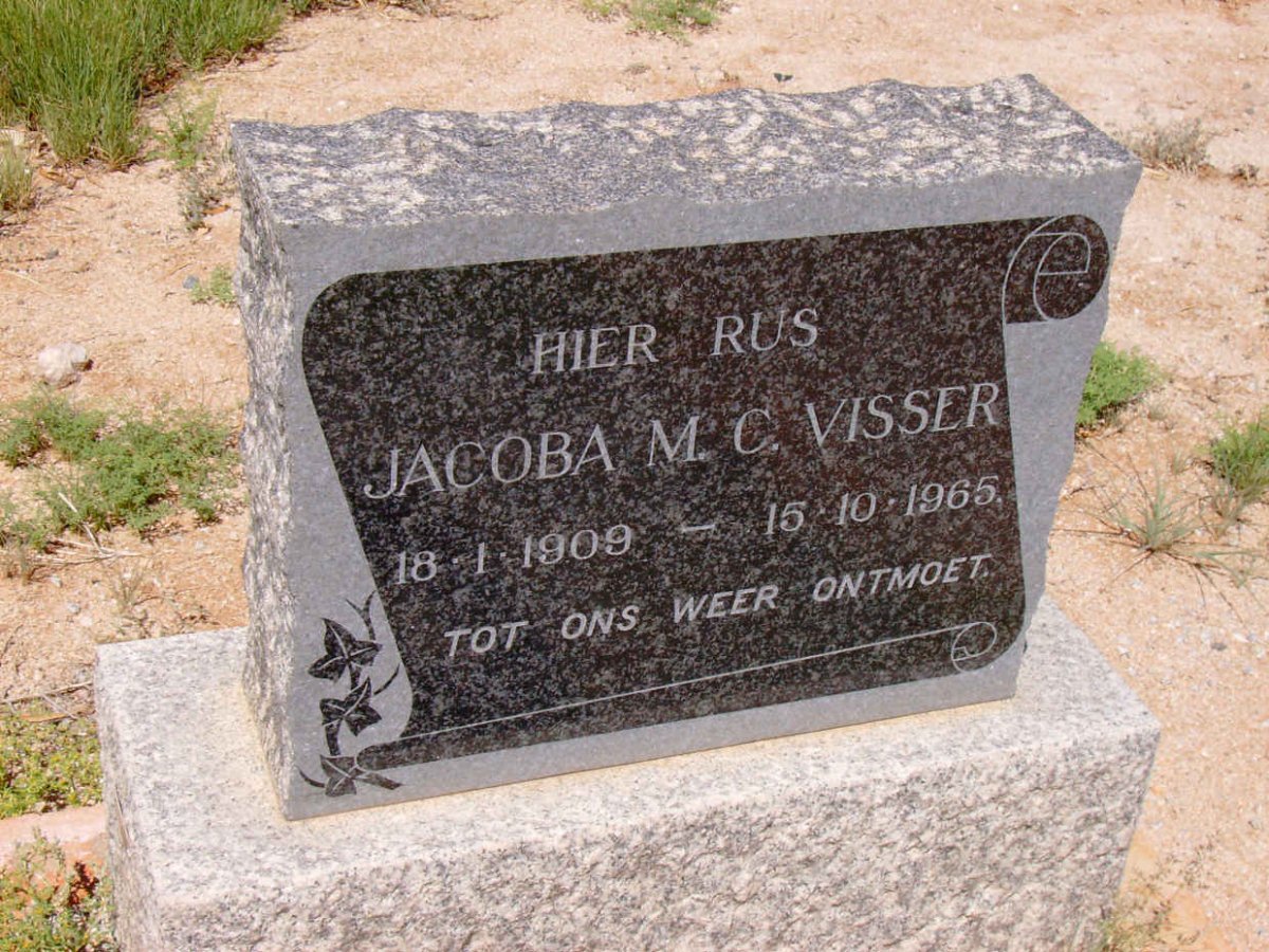 VISSER Jacoba M.C. 1909-1965