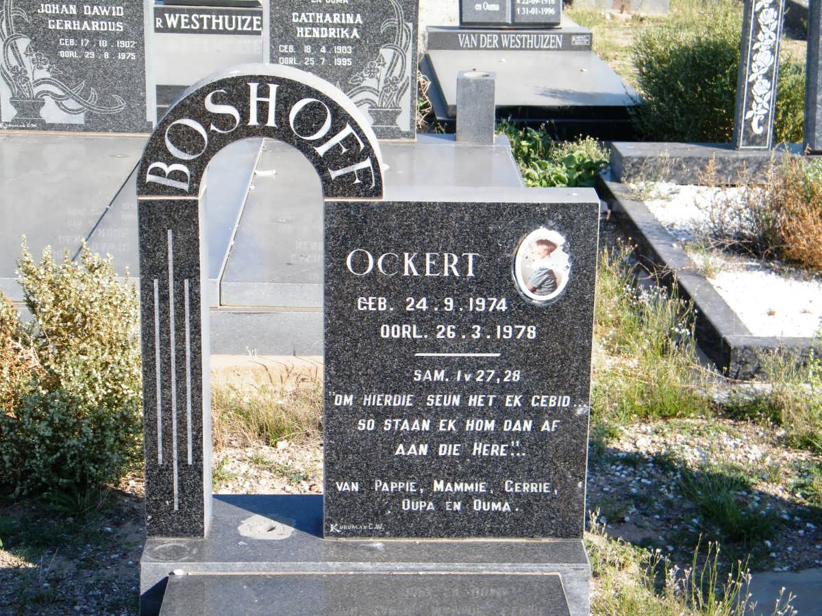 BOSHOFF Ockert 1974-1978