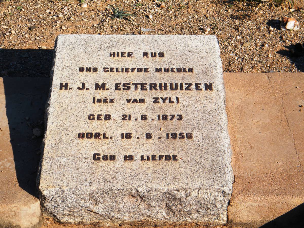 ESTERHUIZEN H.J.M. nee VAN ZYL 1873-1956