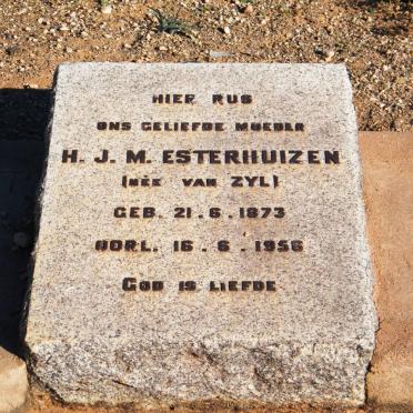 ESTERHUIZEN H.J.M. nee VAN ZYL 1873-1956