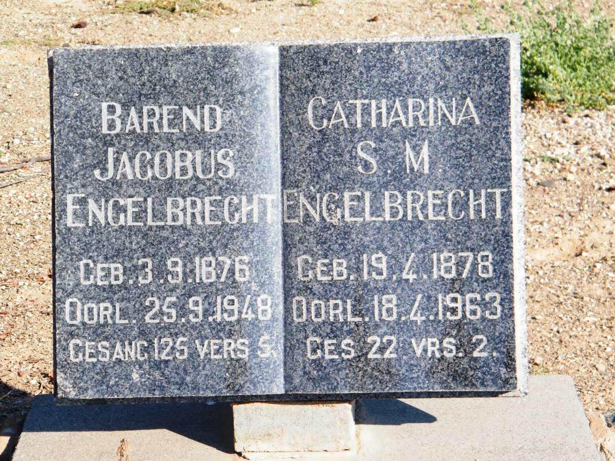 ENGELBRECHT Barend Jacobus 1876-1948 &amp; Catharina S.M. 1878-1963