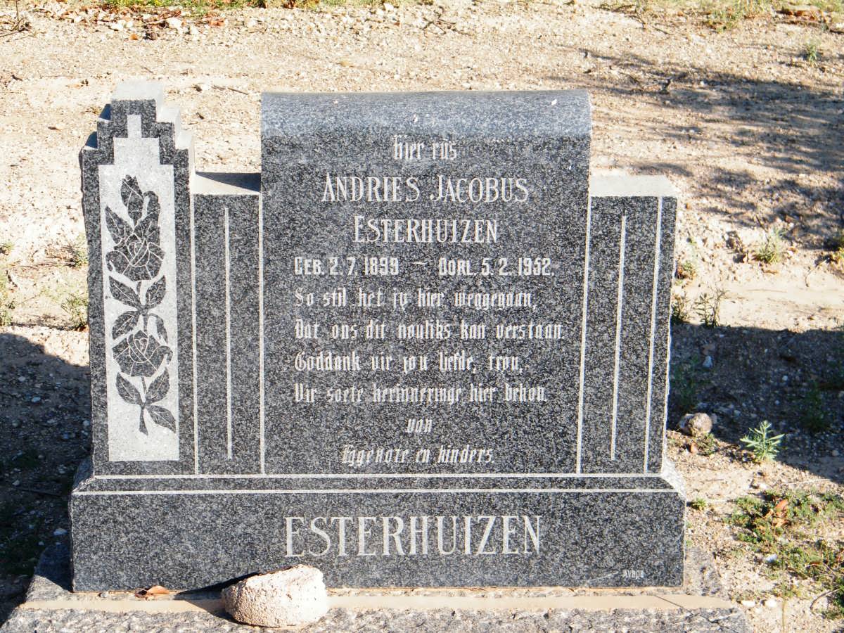 ESTERHUIZEN Andries Jacobus 1899-1952