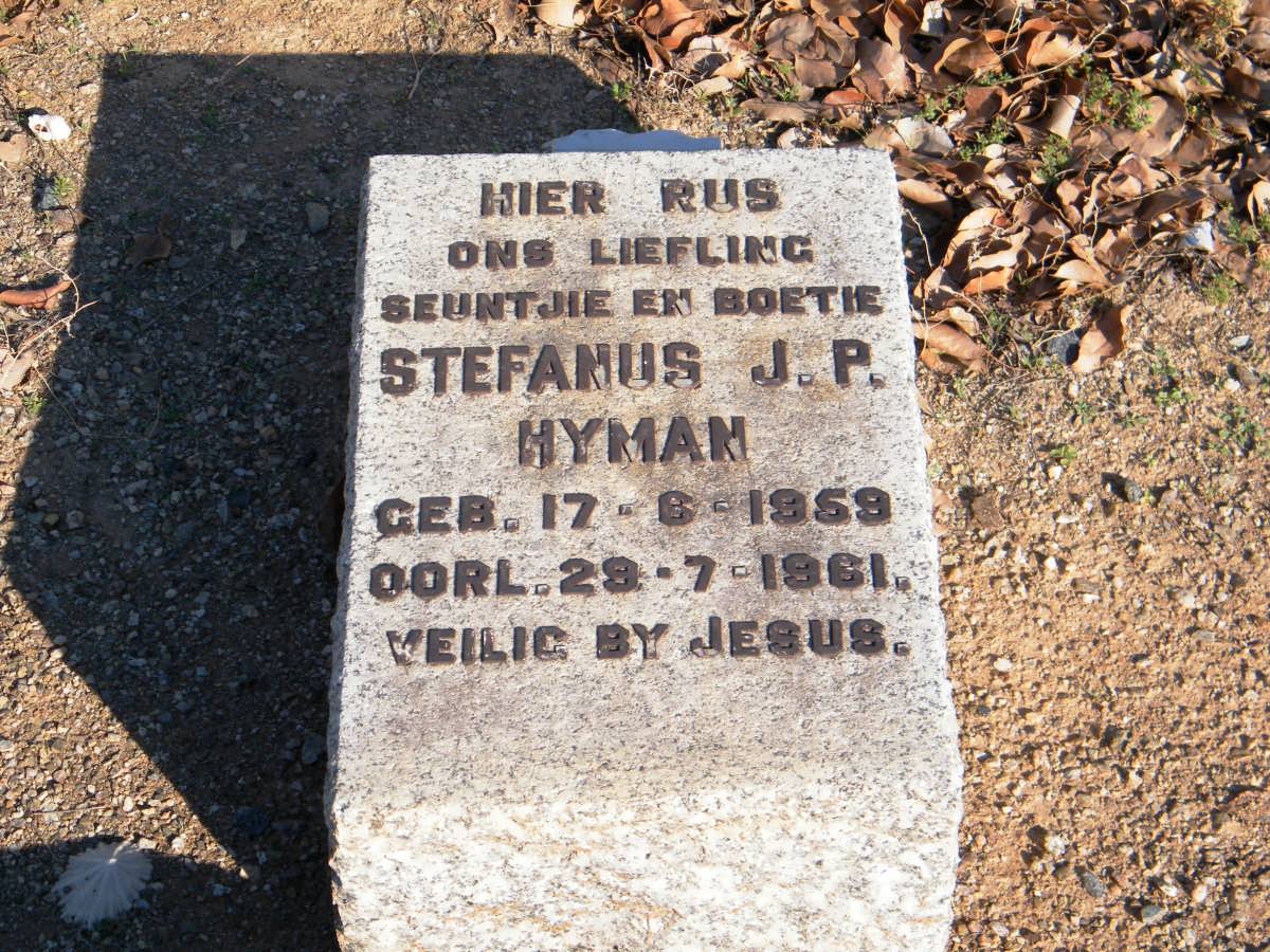 HYMAN Stefanus J.P. 1959-1961