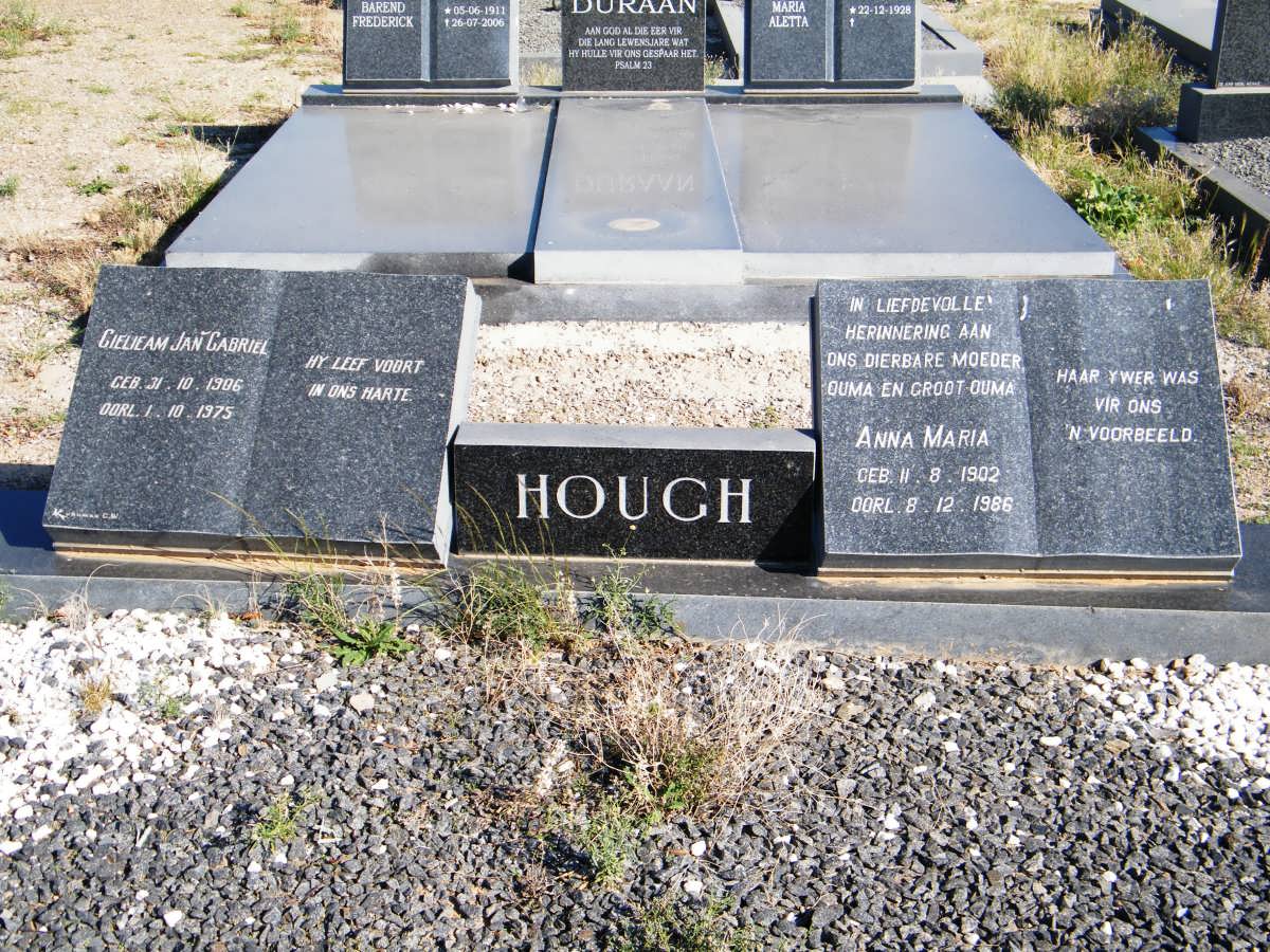 HOUGH Gielieam Jan Gabriël 1906-1975 &amp; Anna Maria 1902-1986