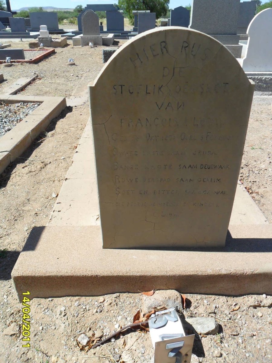 LOUW Francois J. 1872-19?