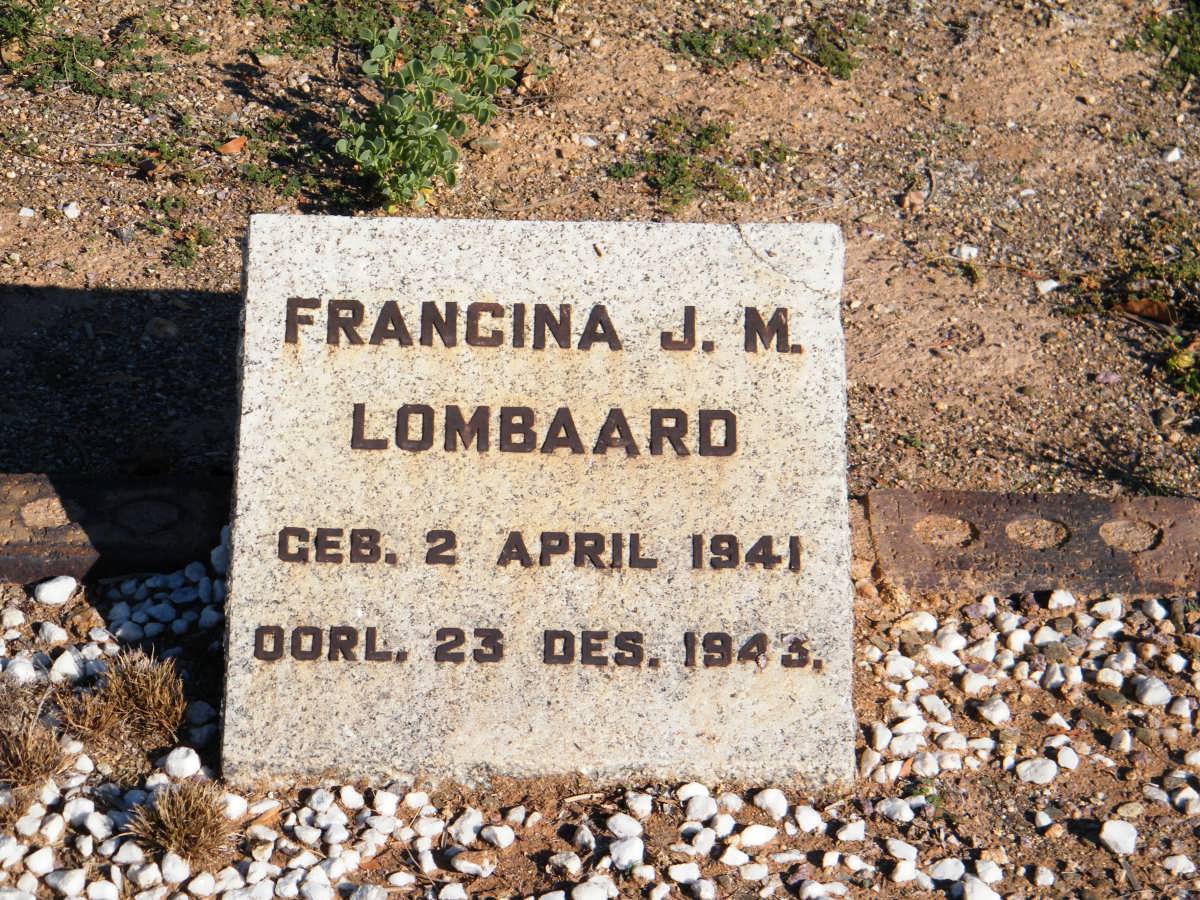 LOMBAARD Francina J.M. 1941-1943