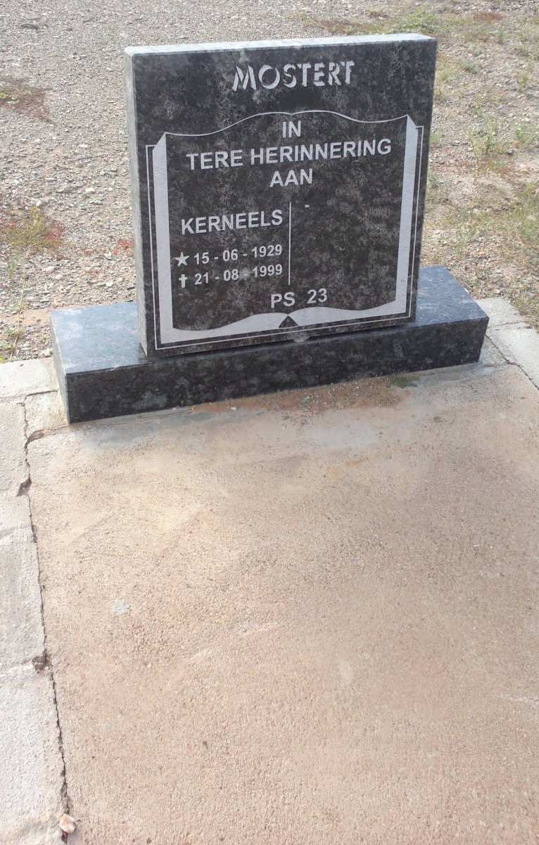 MOSTERT Kerneels 1929-1999