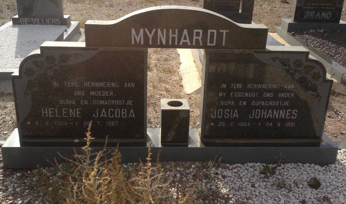MYNHARDT Josia Johannes 1904-1981 &amp; Helene Jacoba 1904-1987