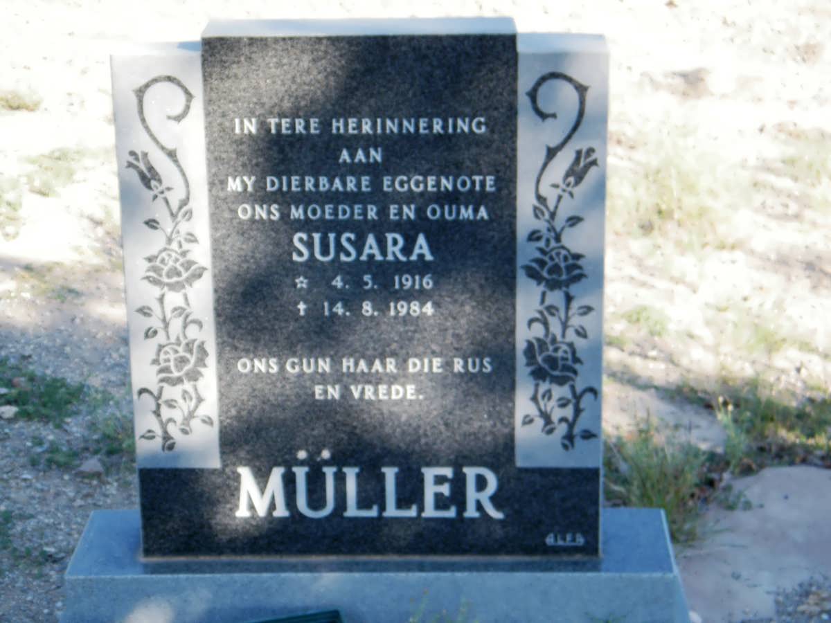 MÜLLER Susara 1916-1984