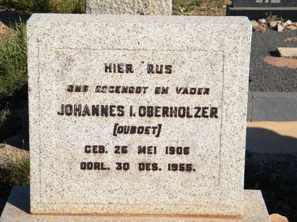 OBERHOLZER Johannes I. 1906-1955