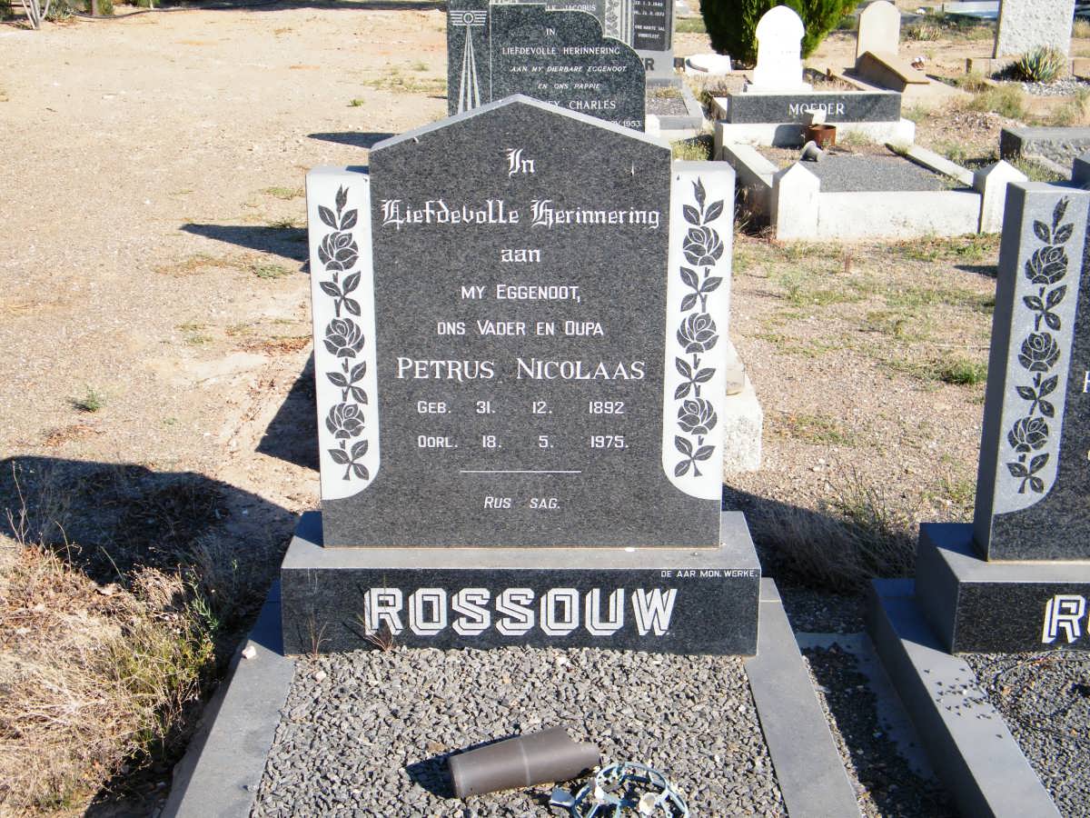 ROSSOUW Petrus Nicolaas 1892-1975