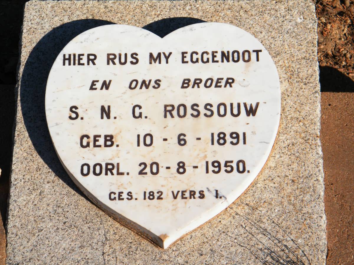 ROSSOUW S.N.G. 1891-1950