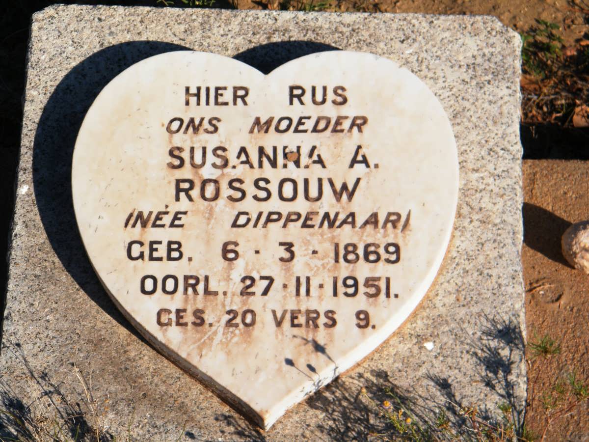 ROSSOUW Susanna A. nee DIPPENAAR 1869-1951