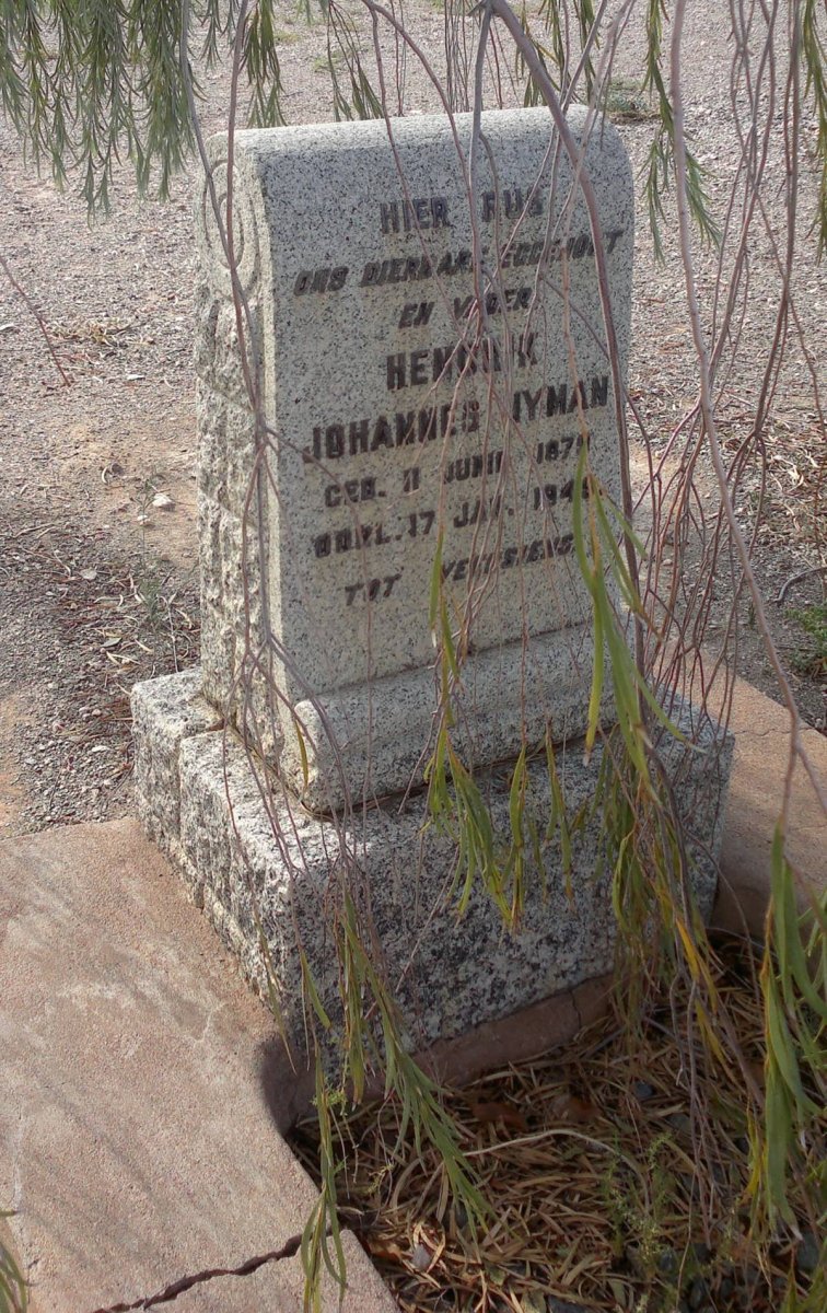 SNYMAN Hendrik Johannes 1879-1949