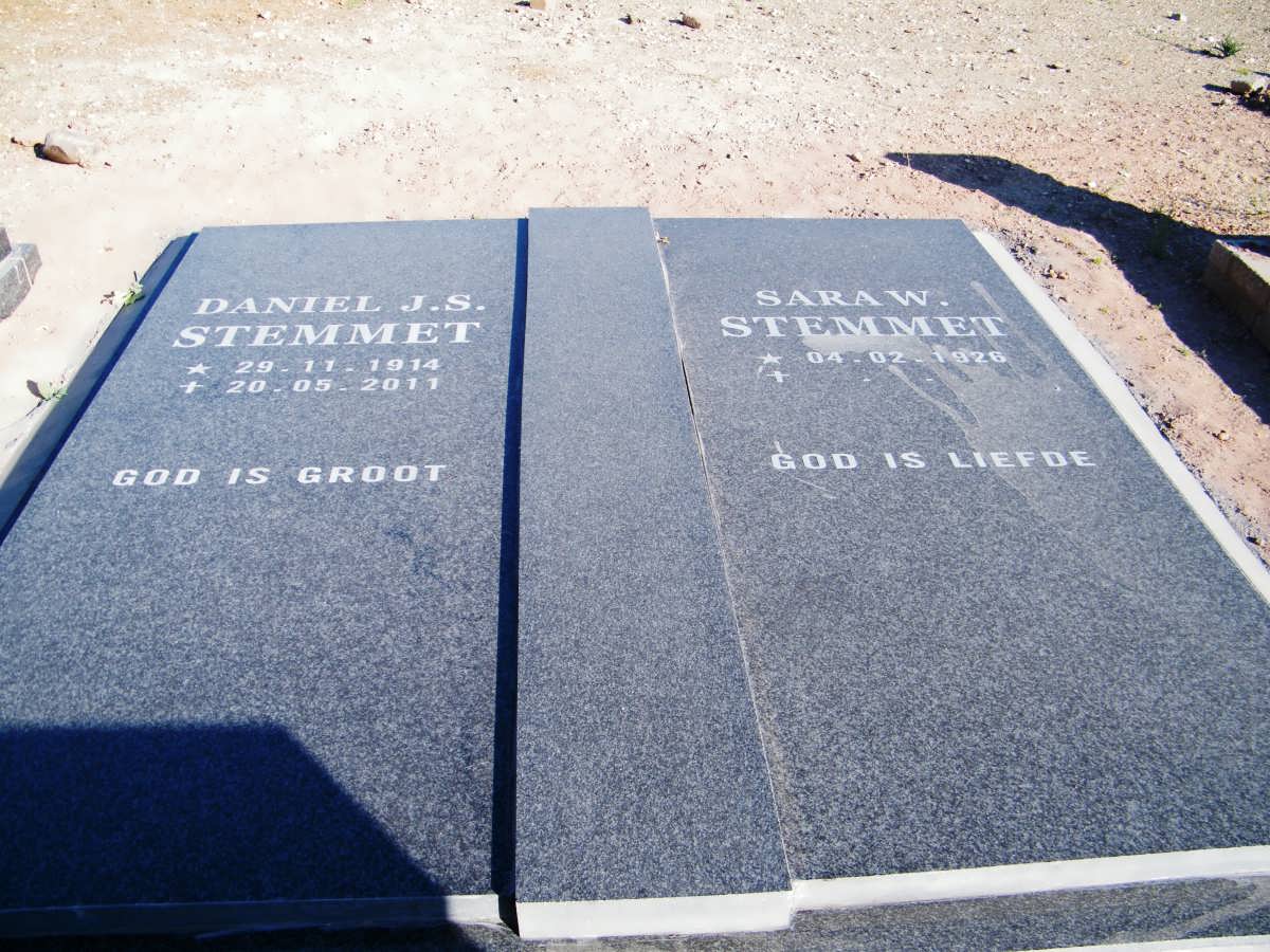 STEMMET Daniel J.S. 1914-2011 &amp; Sara W. 1926-