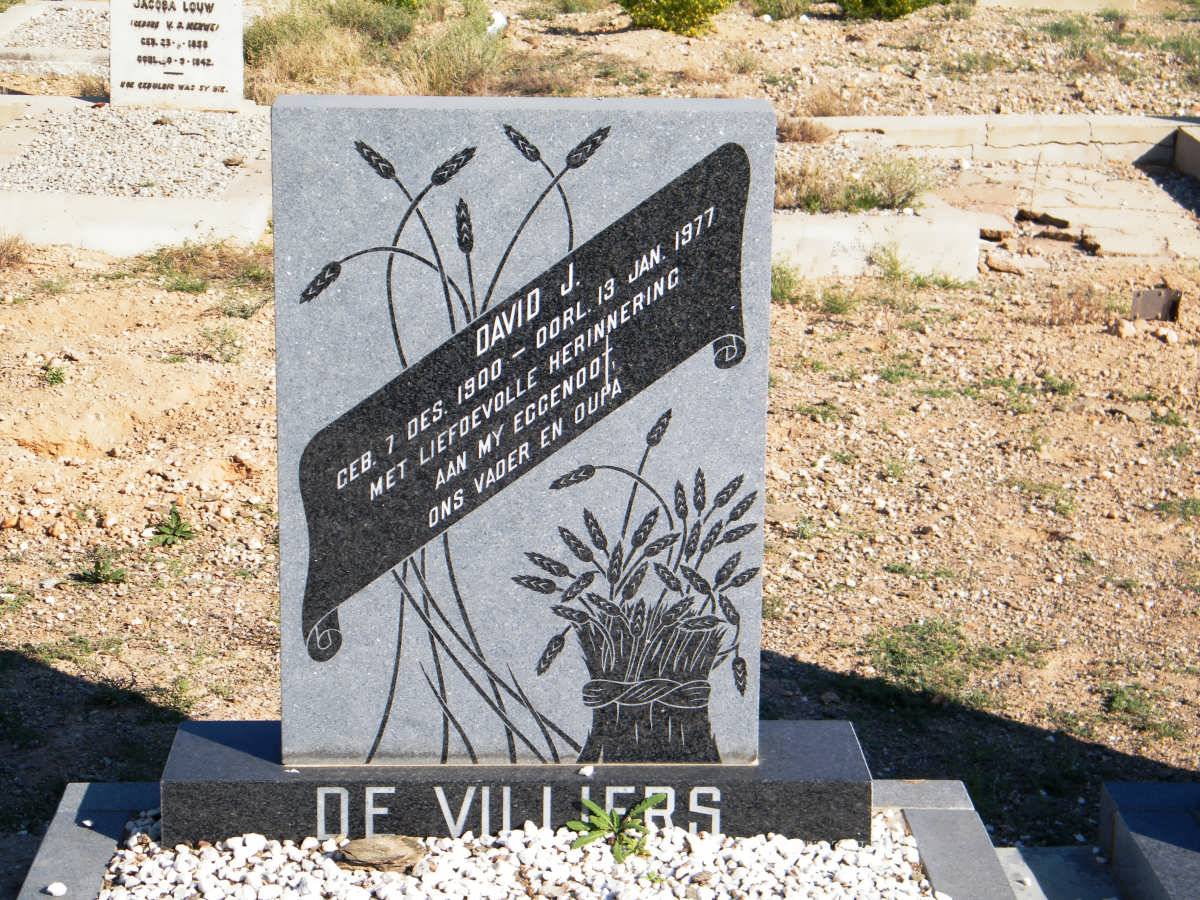 VILLIERS David J., de 1900-1977