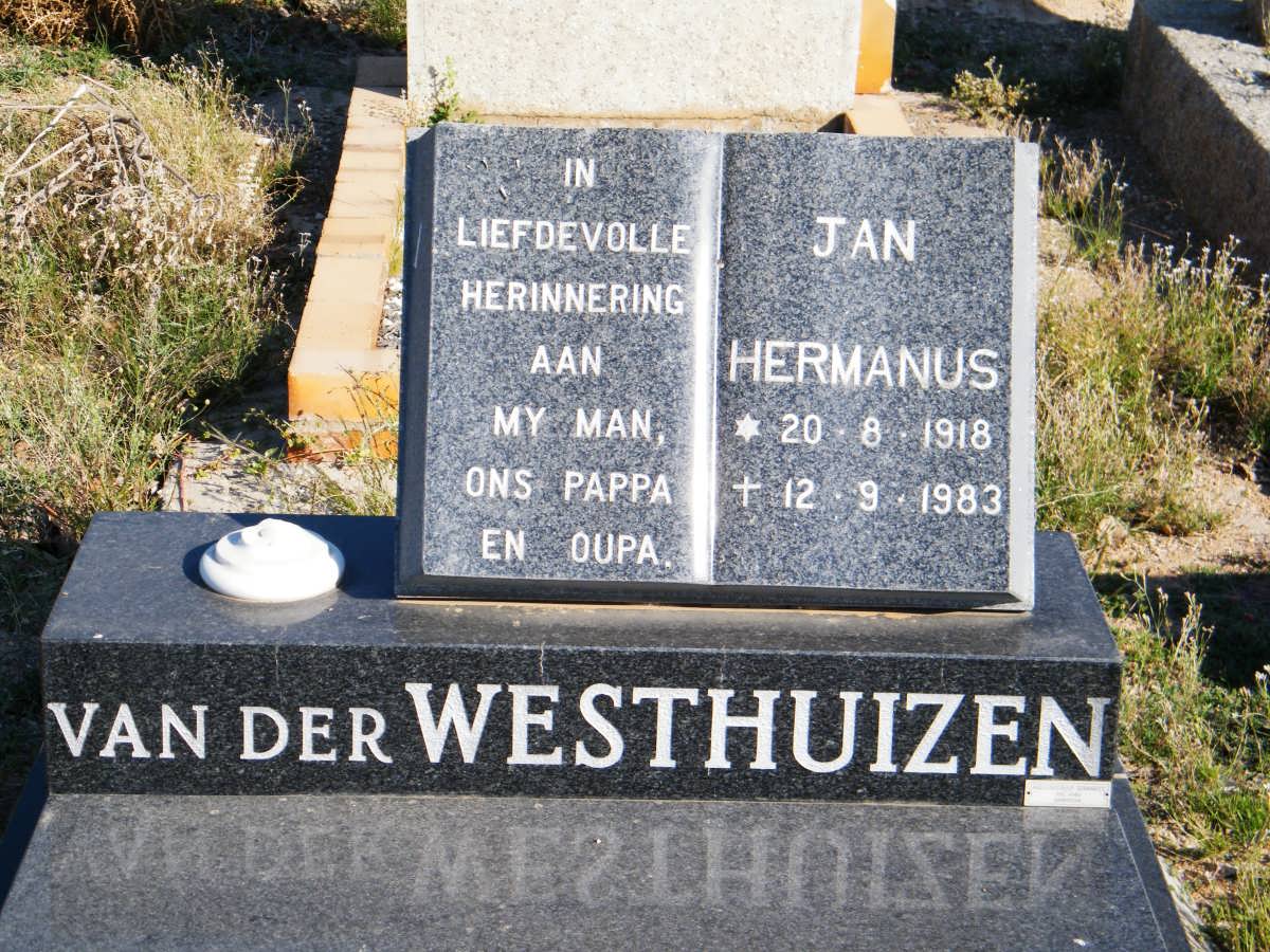 WESTHUIZEN Jan Hermanus, van der 1918-1983