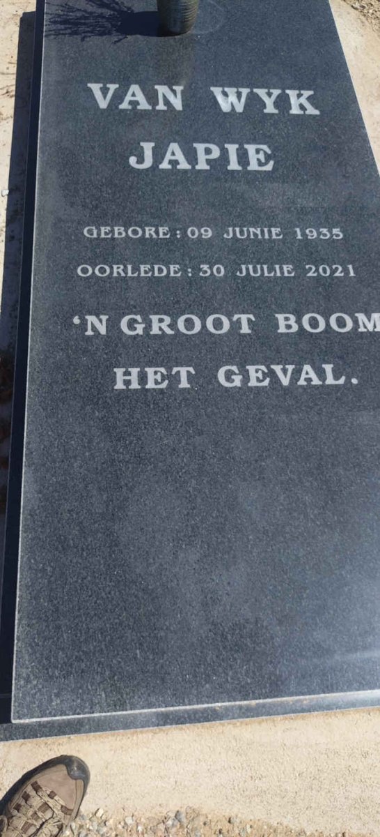 WYK Japie, van 1935-2021