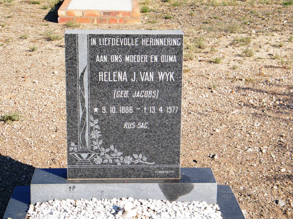 WYK Helena J., van nee JACOBS 1886-1977