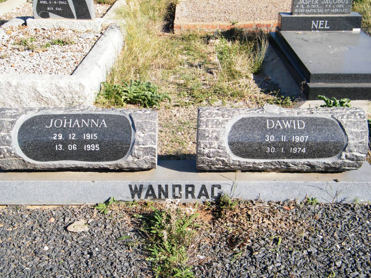 WANDRAG Dawid 1907-1974 &amp; Johanna 1915-1995
