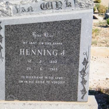 WYK Henning J., van 1892-1968 :: VAN WYK Johanna Carolina Francina 1899-1979