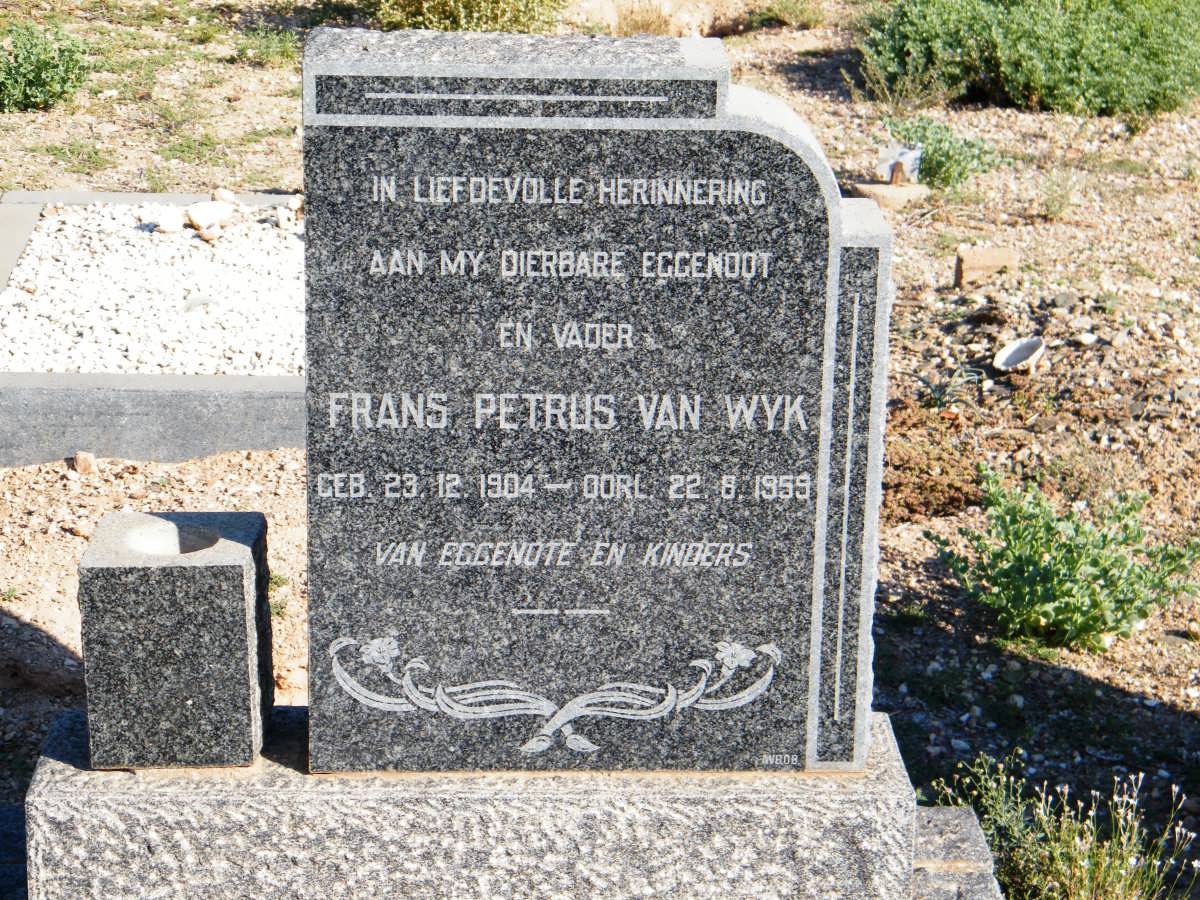 WYK Frans Petrus, van 1904-1959