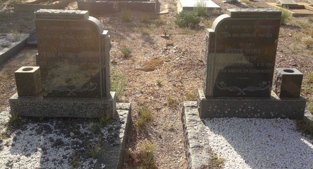 WYK Frans Petrus, van 1904-1959 &amp; Hester Maria J. 1904-1994