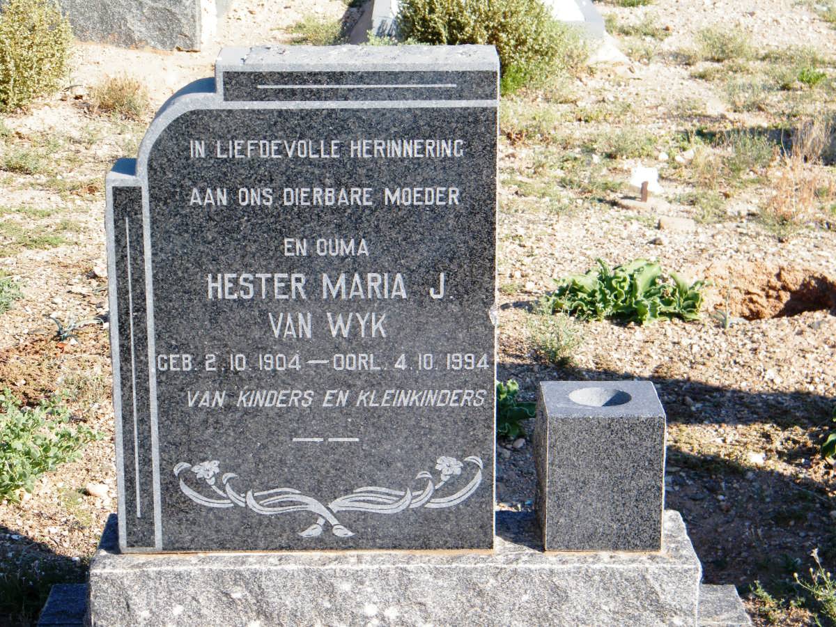 WYK Hester Maria J., van 1904-1994