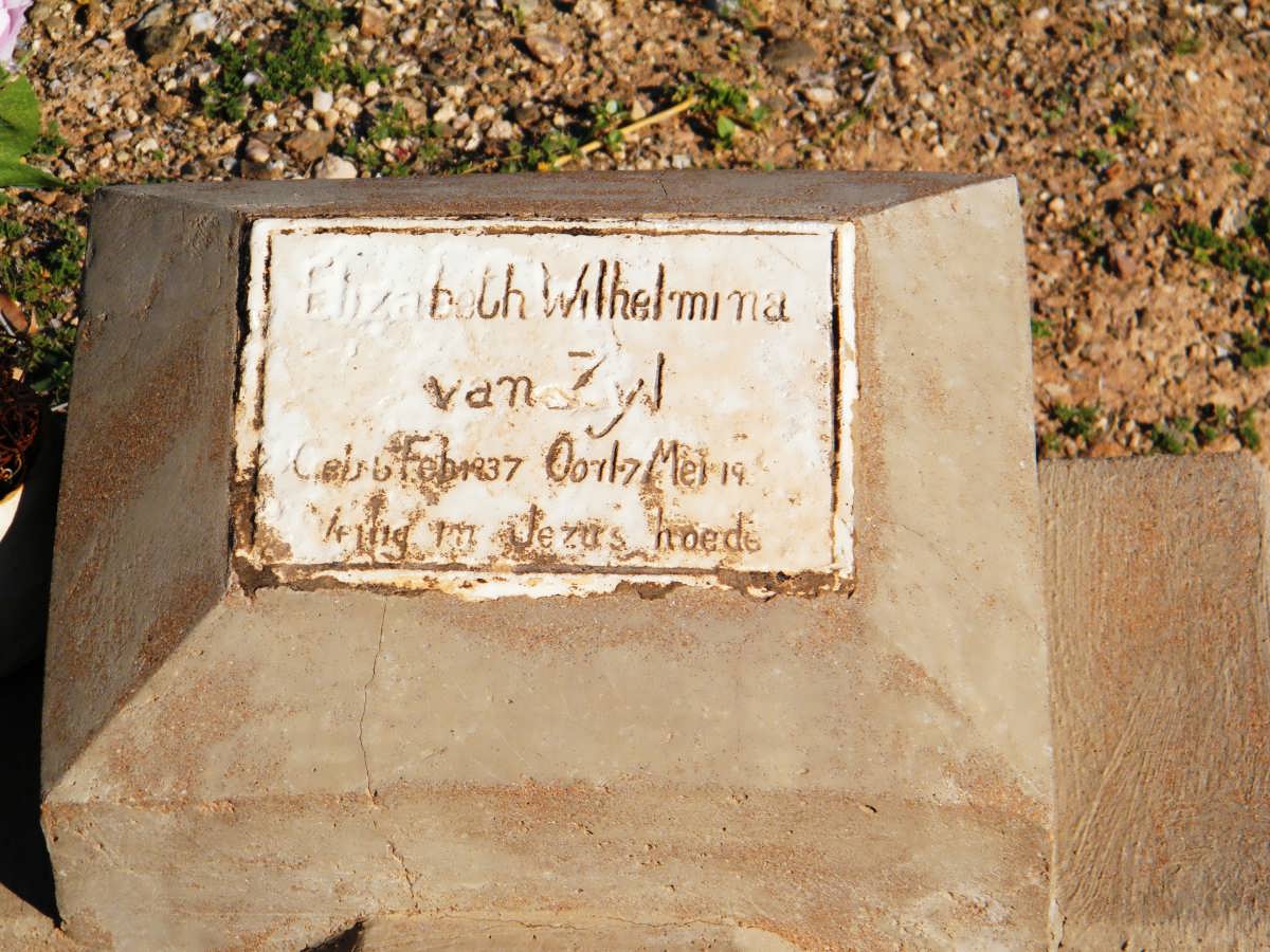 ZYL Elizabeth Wilhelmina, van 1937-193?