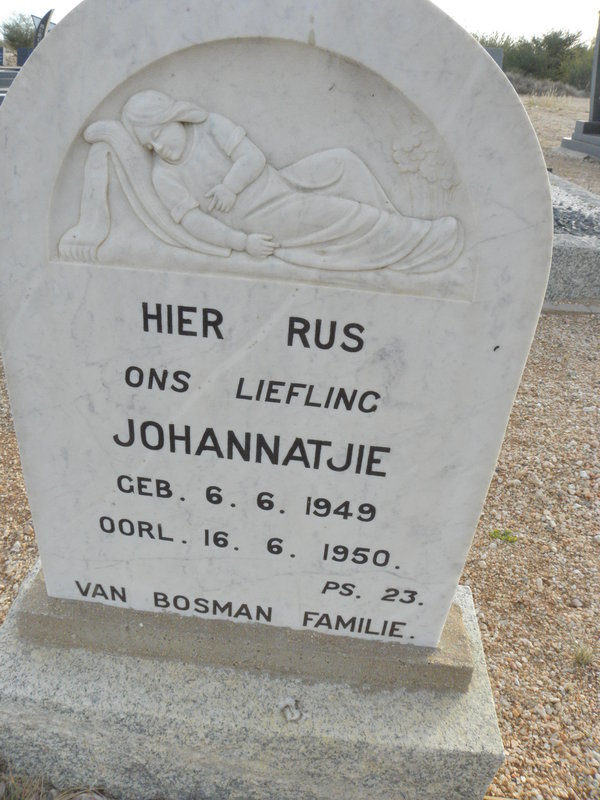 BOSMAN Johannatjie 1949-1950