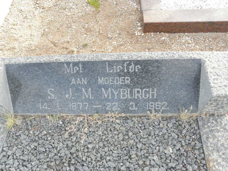MYBURGH S.J.M. 1877-1962