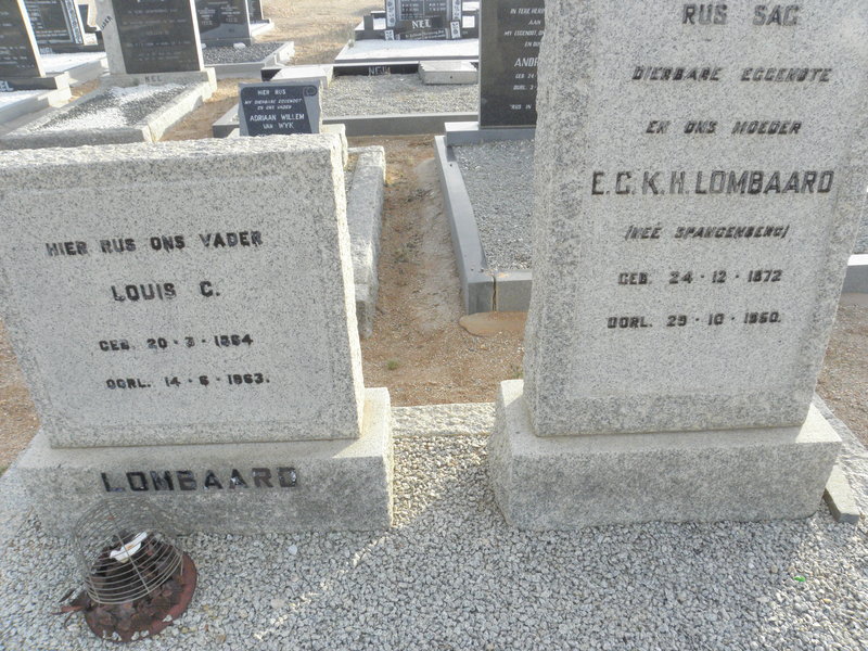 LOMBAARD Louis C. 1884-1963 &amp; E.C.K.H. SPANGENBERG 1872-1950