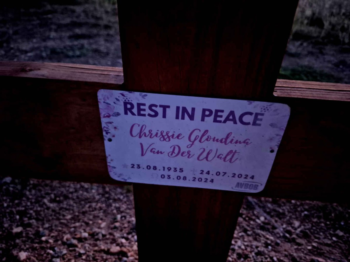 WALT Chrissie Gloudina, van der 1935-2024