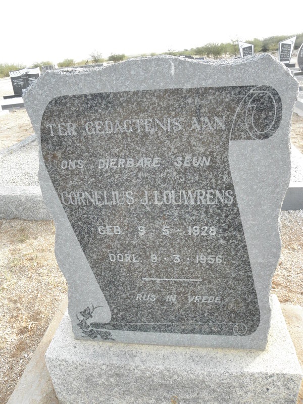 LOUWRENS Cornelius J. 1928-1956