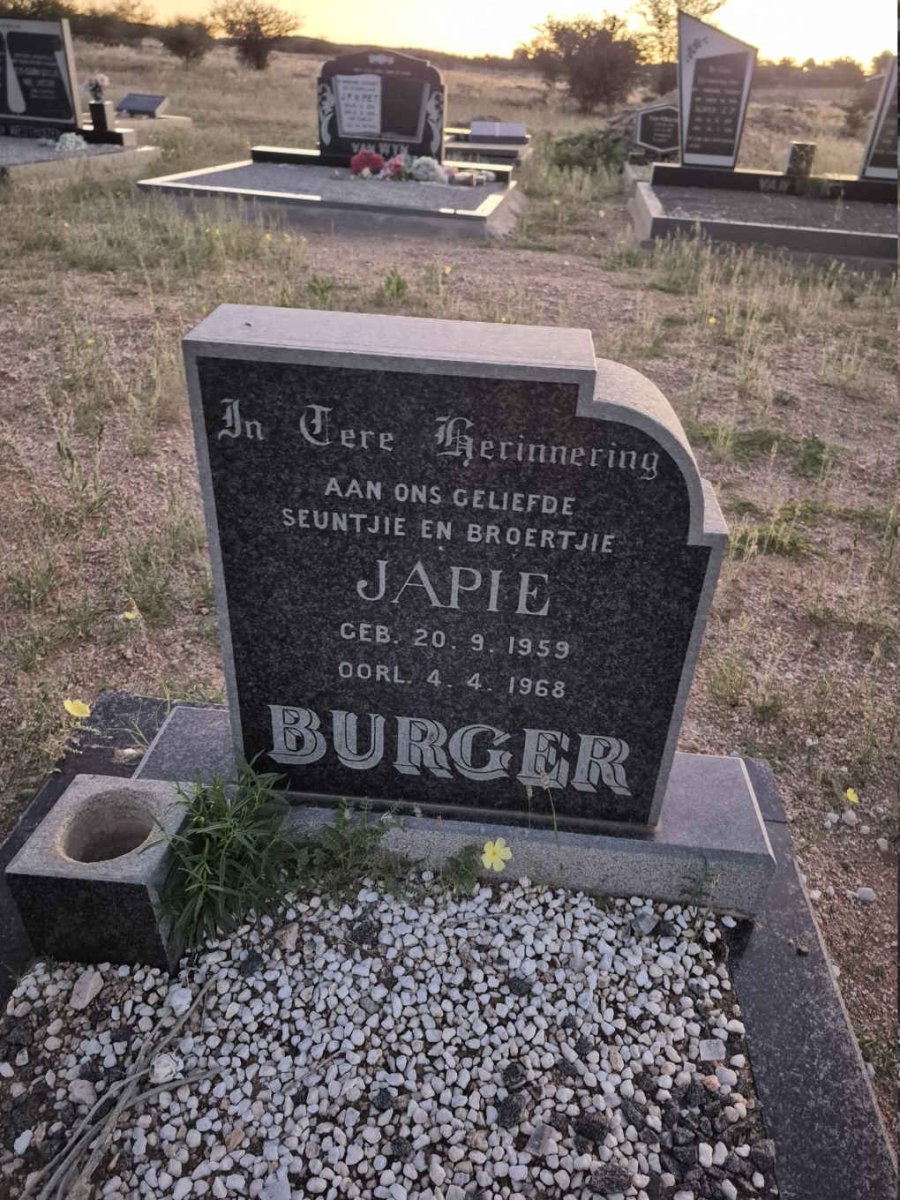 BURGER Japie 1959-1968