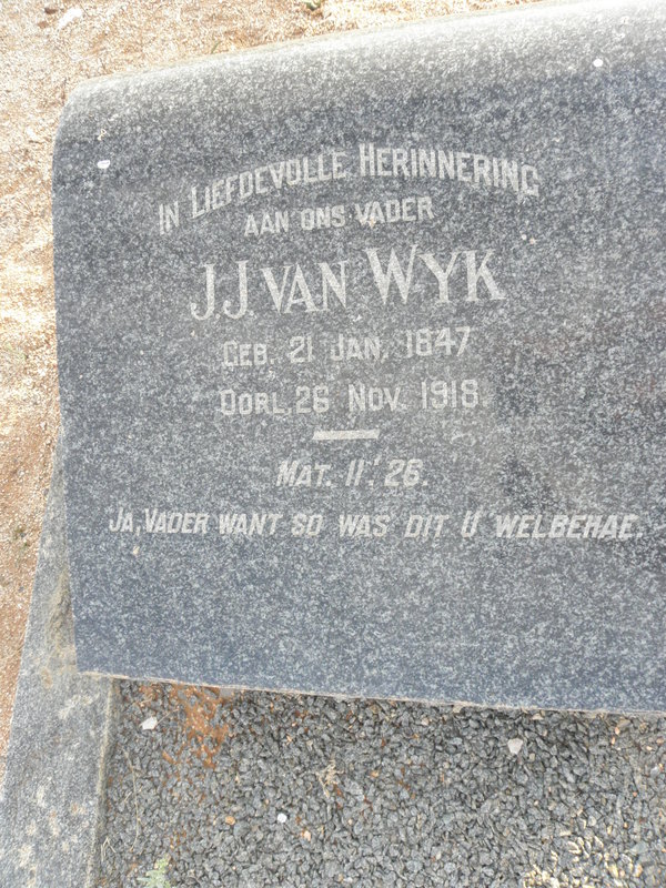 WYK J.J., van 1847-1918