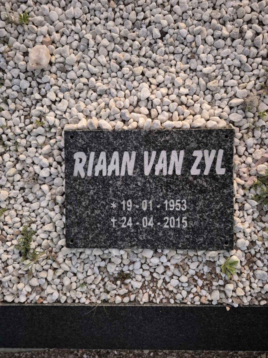 ZYL Riaan, van 1953-2015