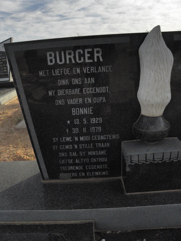 BURGER Bonnie 1929-1979
