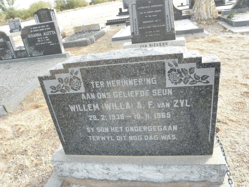 ZYL Willem A.F., van 1938-1965