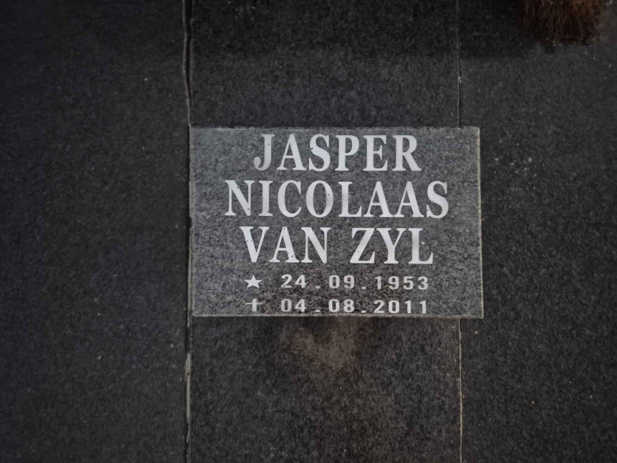 ZYL Jasper Nicolaas, van 1953-2011