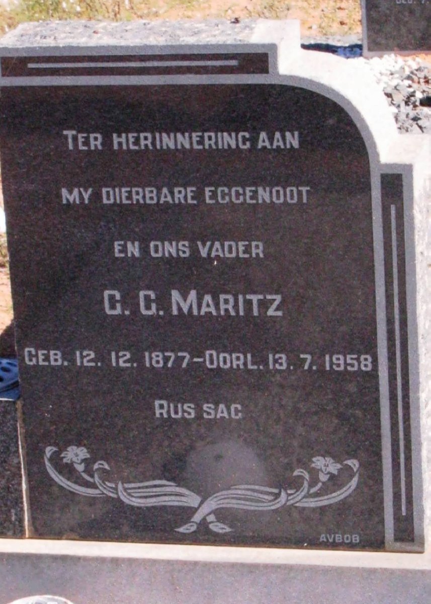 MARITZ G.G. 1877-1958