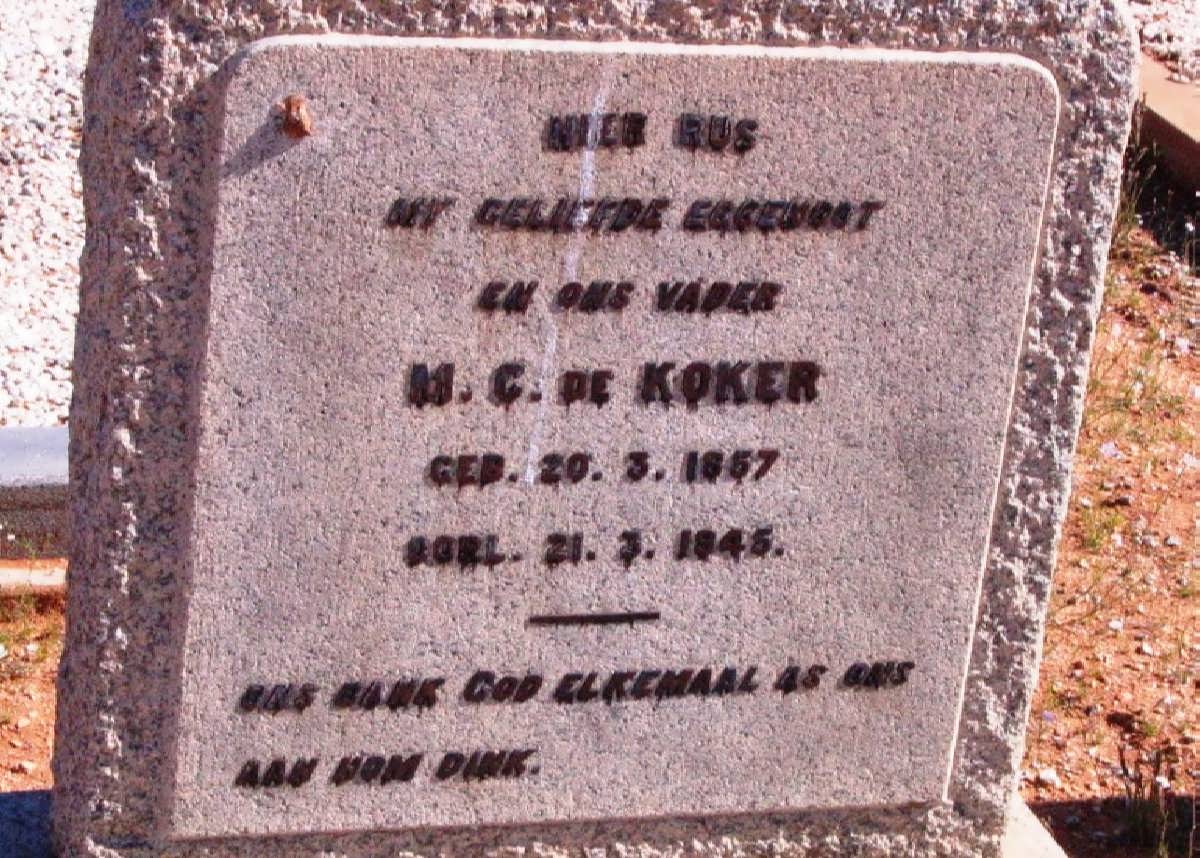 KOKER M.C., de 1857-1945