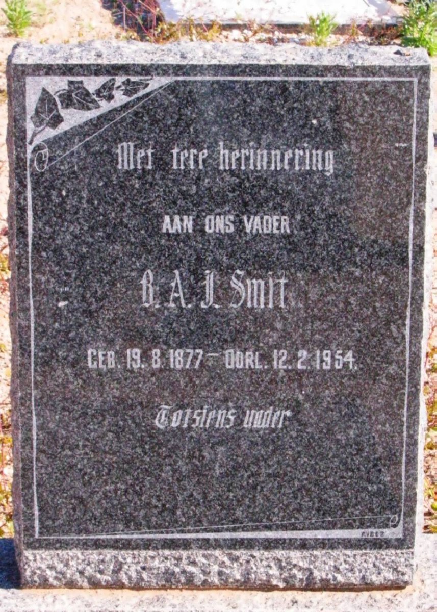 SMIT B.A.J. 1877-1954