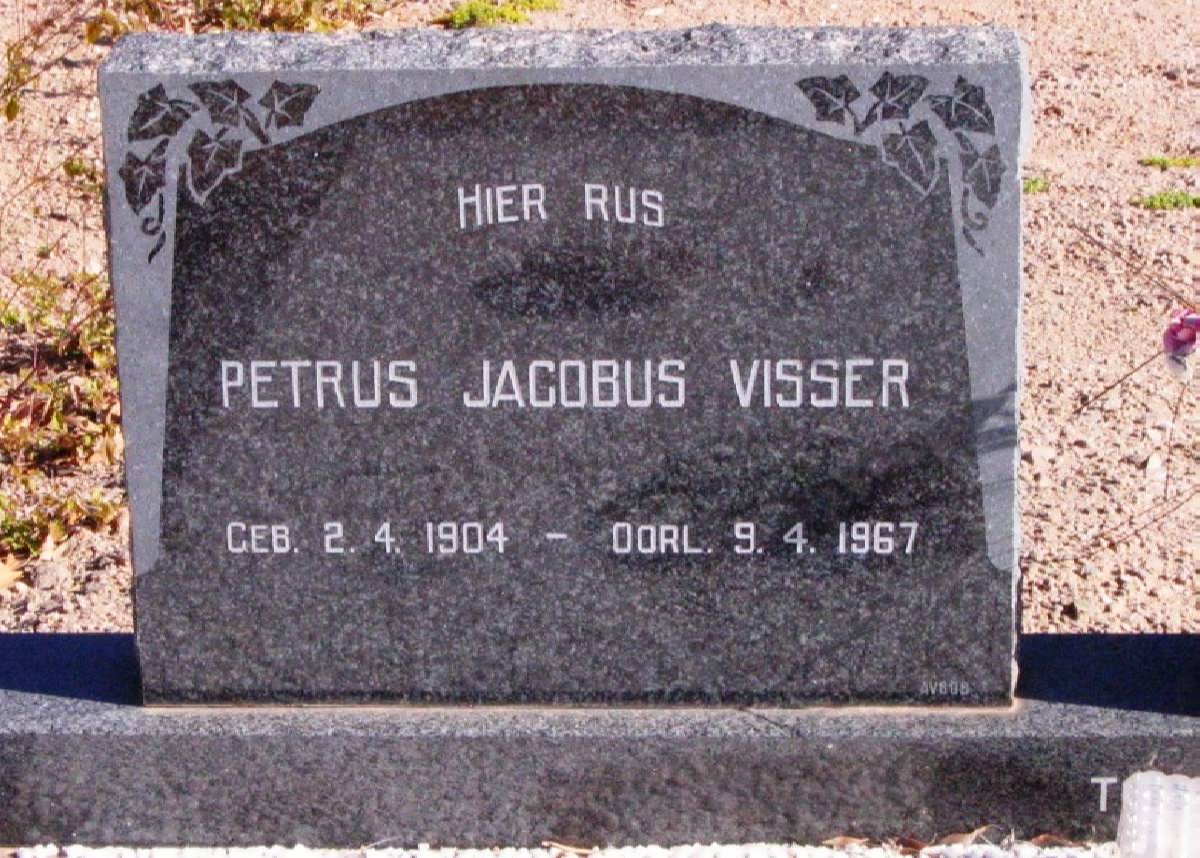 VISSER Petrus Jacobus 1904-1967 &amp; Judith Johanna VAN HEERDEN 1924-1994